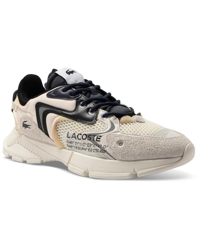 Lacoste Mens L003 Neo Lace-Up Sneakers - Off White Product Image