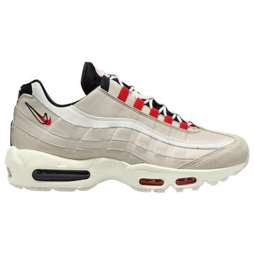 Nike Mens Air Max 95 SE - Running Shoes Bone/Red/Black Product Image