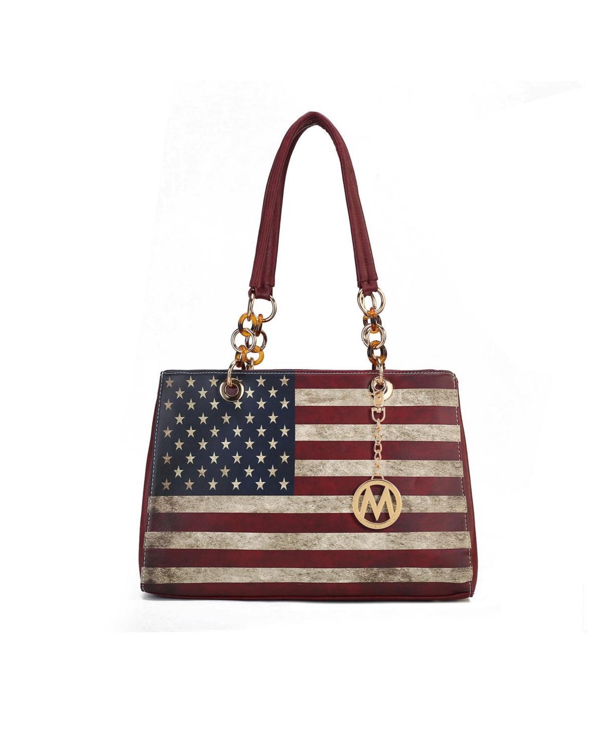 Mkf Collection Nevaeh patriotic pattern Women s Shoulder Bag by Mia K Product Image