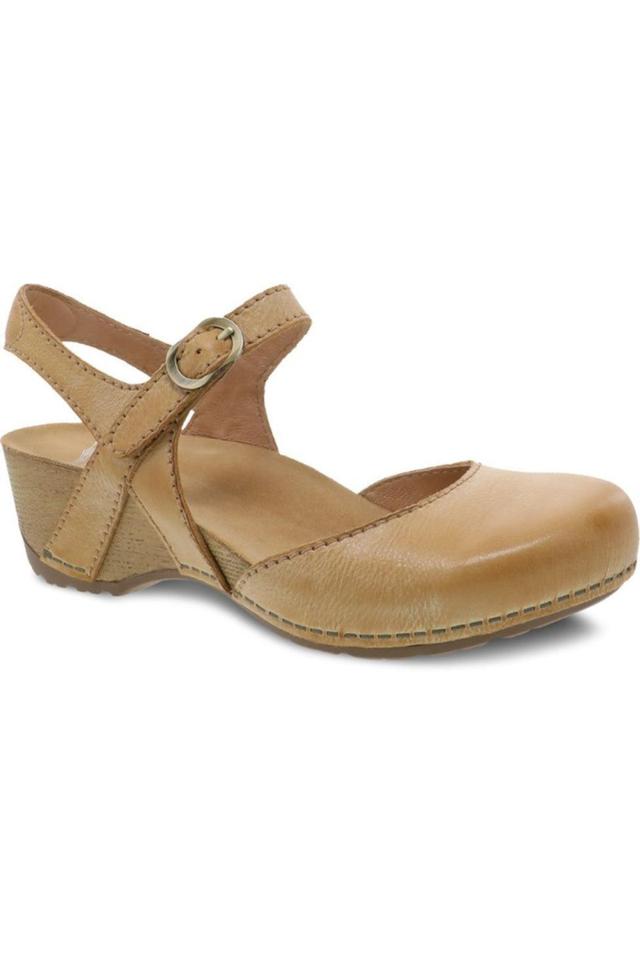 Dansko Tiffani Milled Burnished in Tan Female Product Image