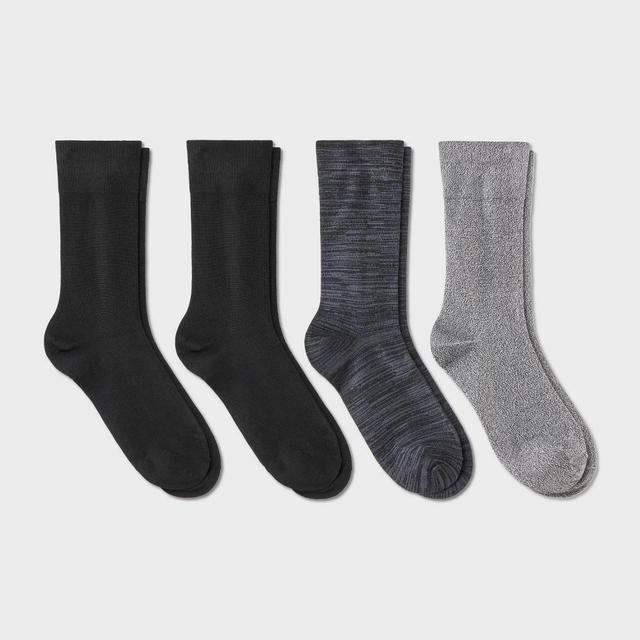 Womens Ultra Smooth Supersoft Fine Gauge Knit 4pk Crew Socks - Auden 4-10 Product Image