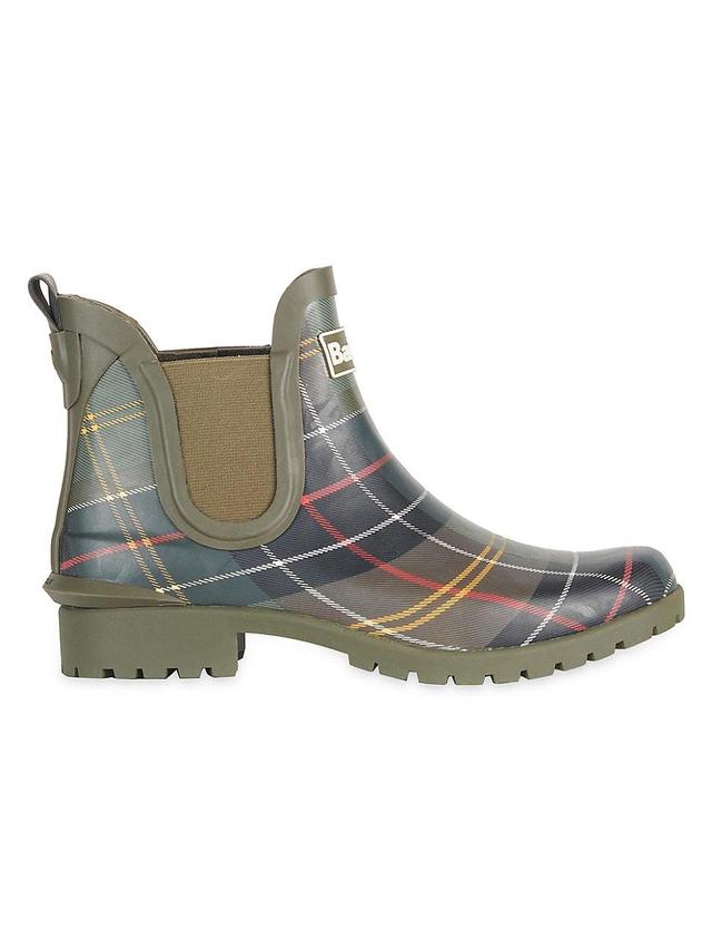 Womens Wilton Short Plaid Rainboots Product Image