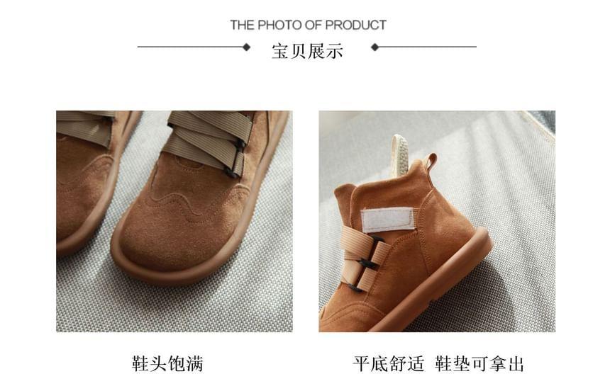 Platform Fluffy Trim Short Snow Boots Product Image