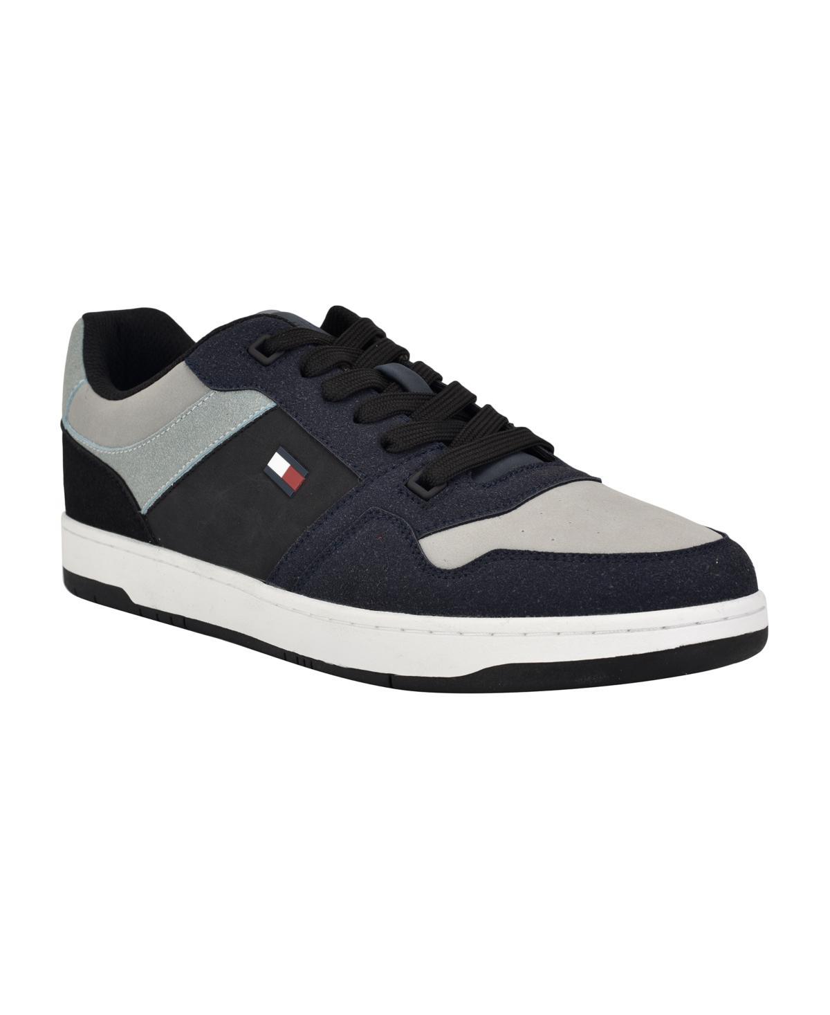 Tommy Hilfiger Mens Trane Fashion Lace Up Sneakers - Light Grey Product Image