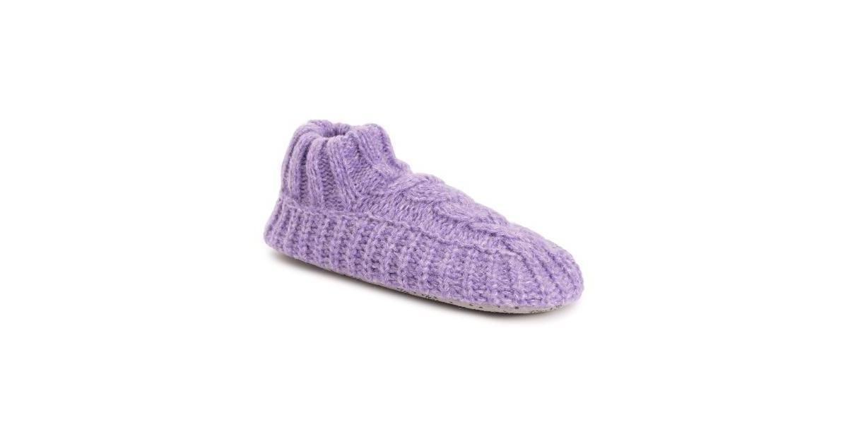 MUK LUKS Sweater Cuff Womens Ankle Boot Slippers Product Image