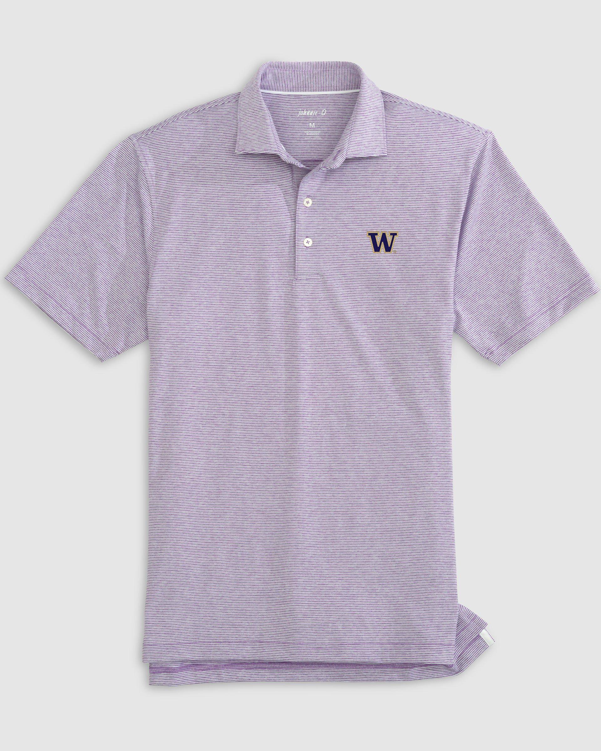 North Carolina Lyndonn Jr. Striped Jersey Performance Polo - Tar Heel Logo Product Image