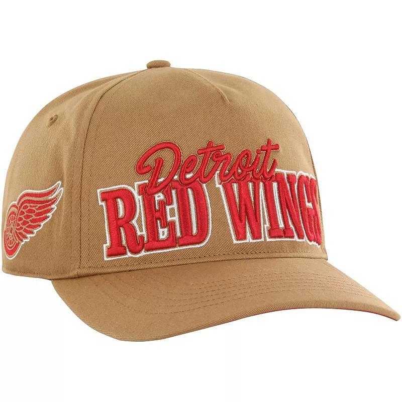 Mens 47 Tan Detroit Red Wings Barnes Hitch Adjustable Hat Product Image