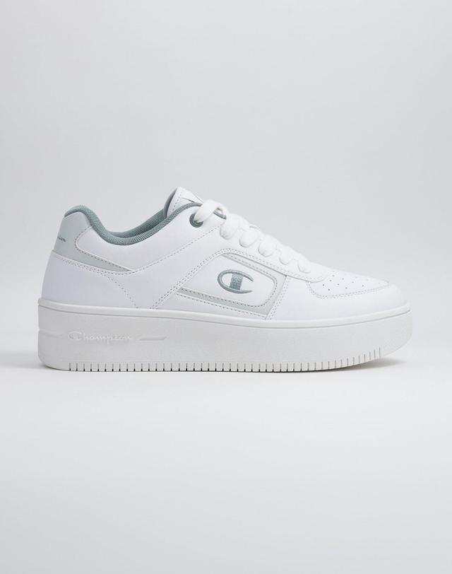 Champion Womens Foul Play Platform Shoes White/Mint 6.5 Product Image