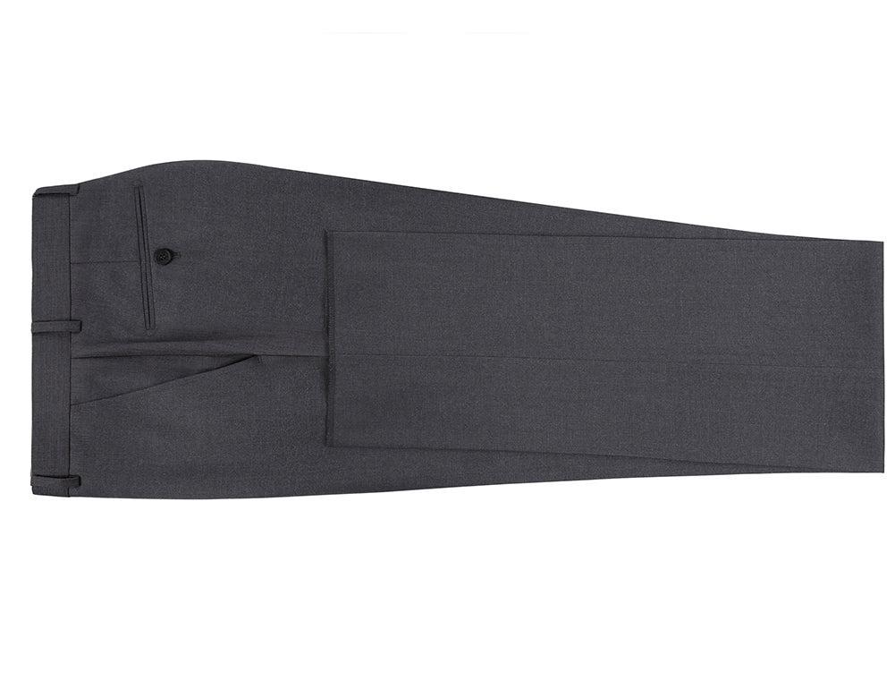 Dress Pants Regular Leg Un-Hemmed Bottoms in Charcoal Product Image