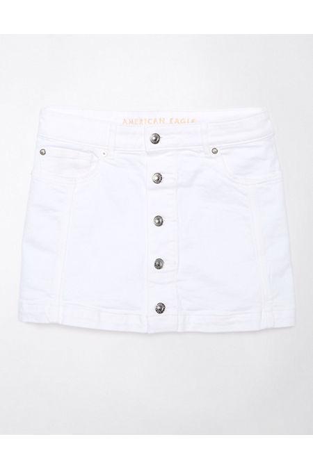 AE Low-Rise A-Line Denim Mini Skirt Womens Product Image