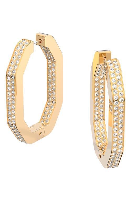 Swarovski Dextera Large Octagonal Crystal Hoop Earrings Product Image