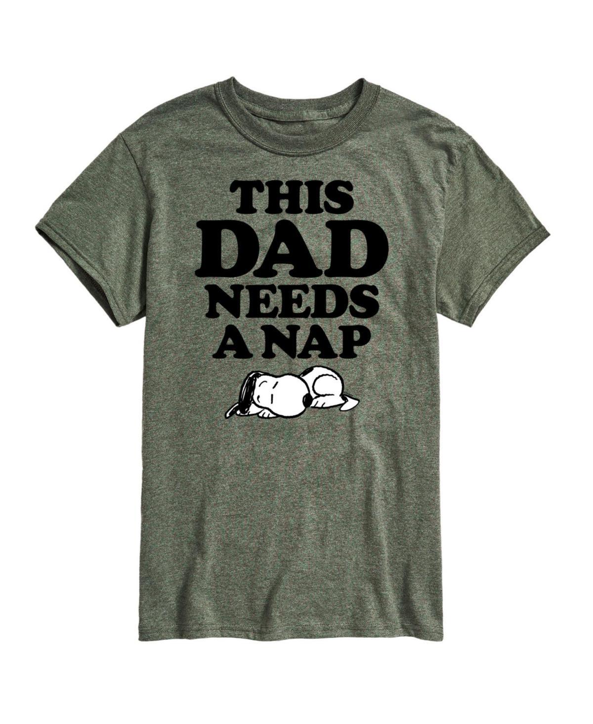 Hybrid Apparel Peanuts Dad Nap Mens Short Sleeve Tee Product Image