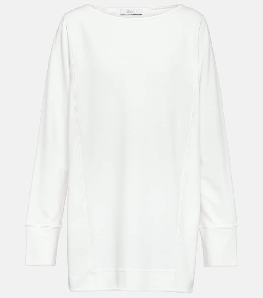 Garibo Cotton Jersey Crewneck Top In Off White Product Image