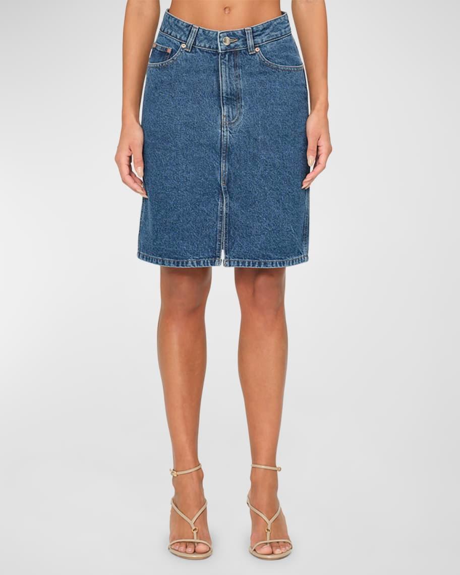 Lexie Denim Knee-Length Skirt Product Image