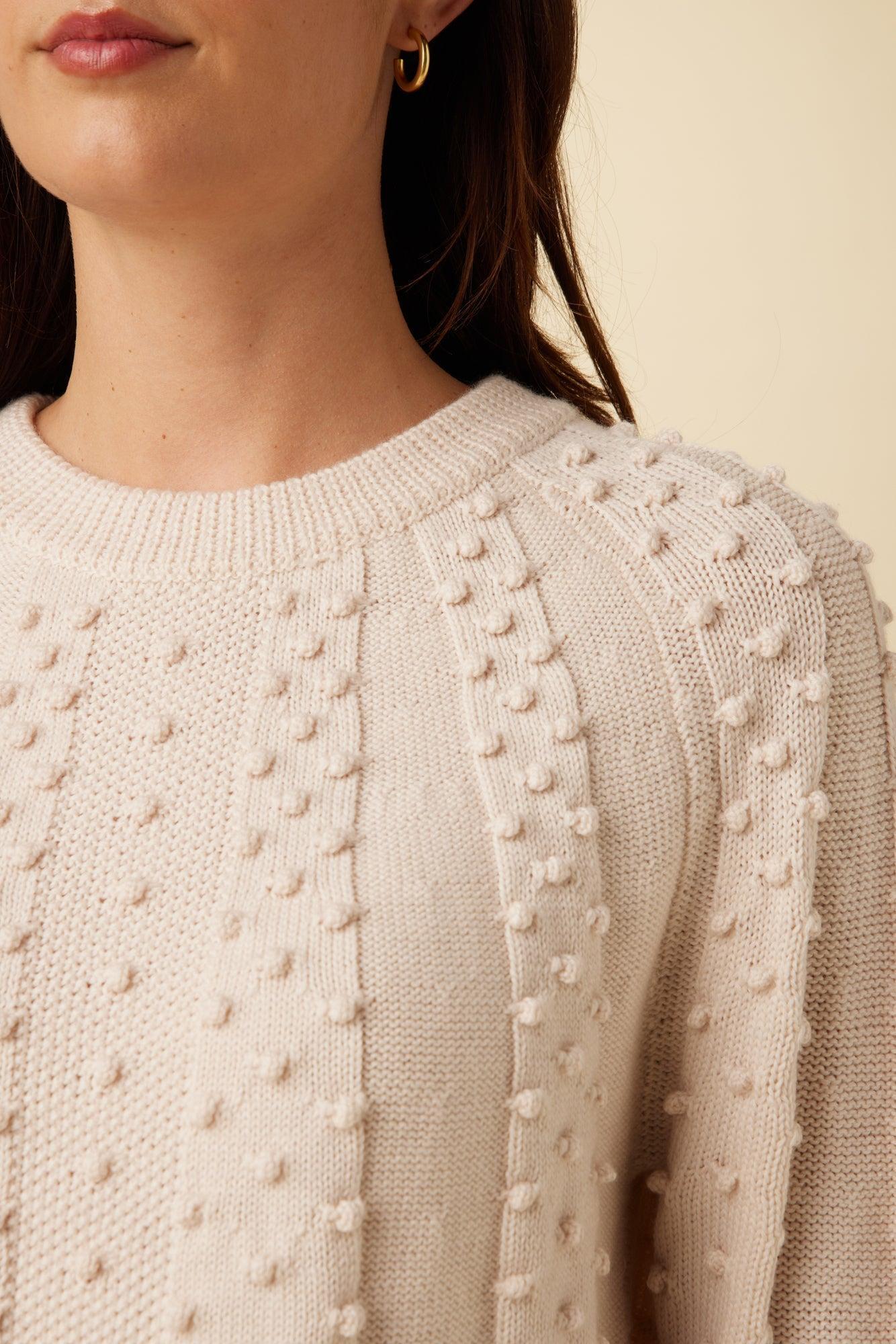 Laurel Wool Sweater - Ivory - ReAmour Product Image