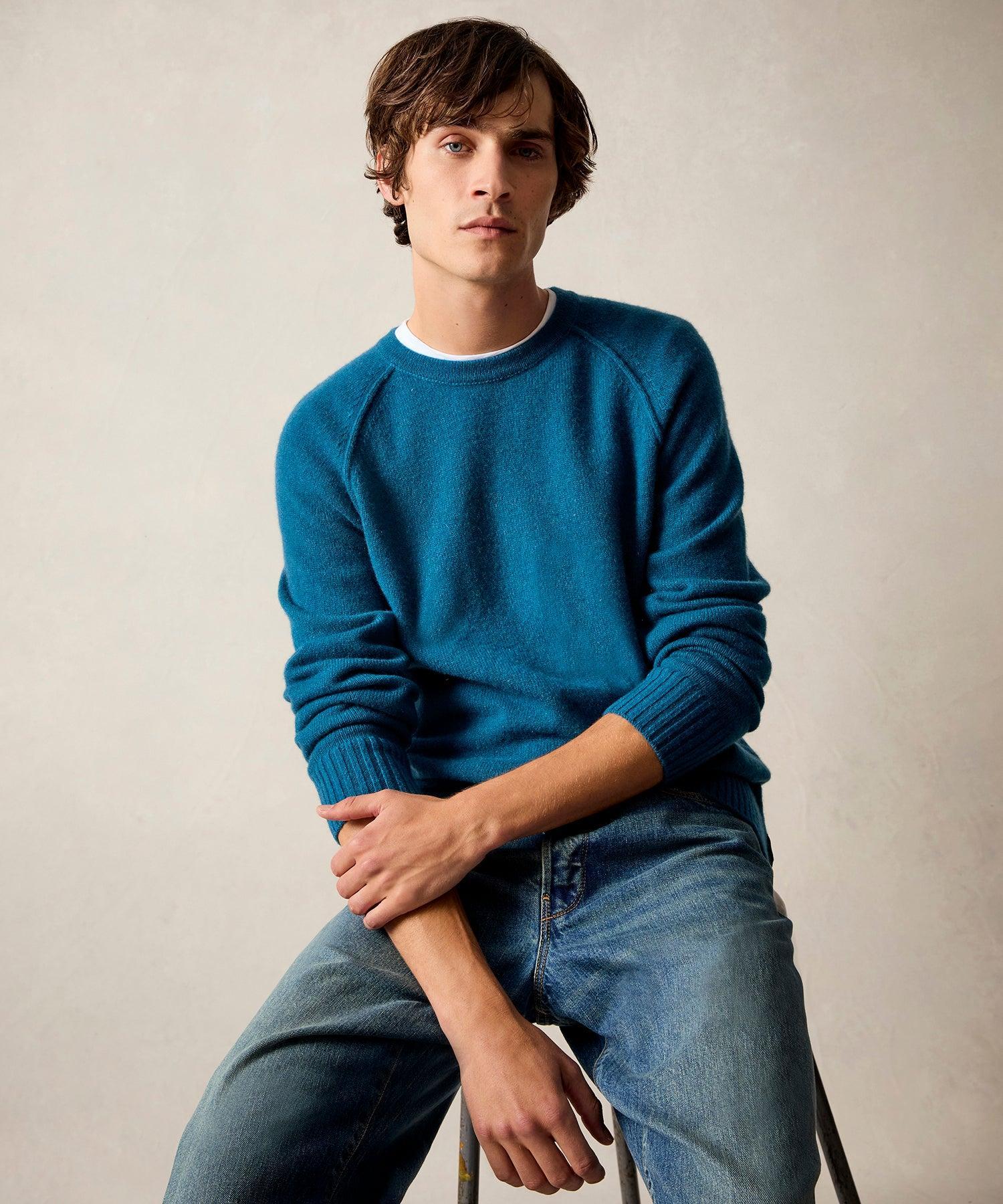 Nomad Cashmere Crewneck in Dark Teal Product Image