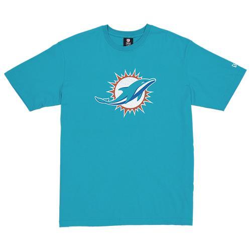 New Era Mens Dolphins OTC Short Sleeve T-Shirt - Orange/Teal Product Image