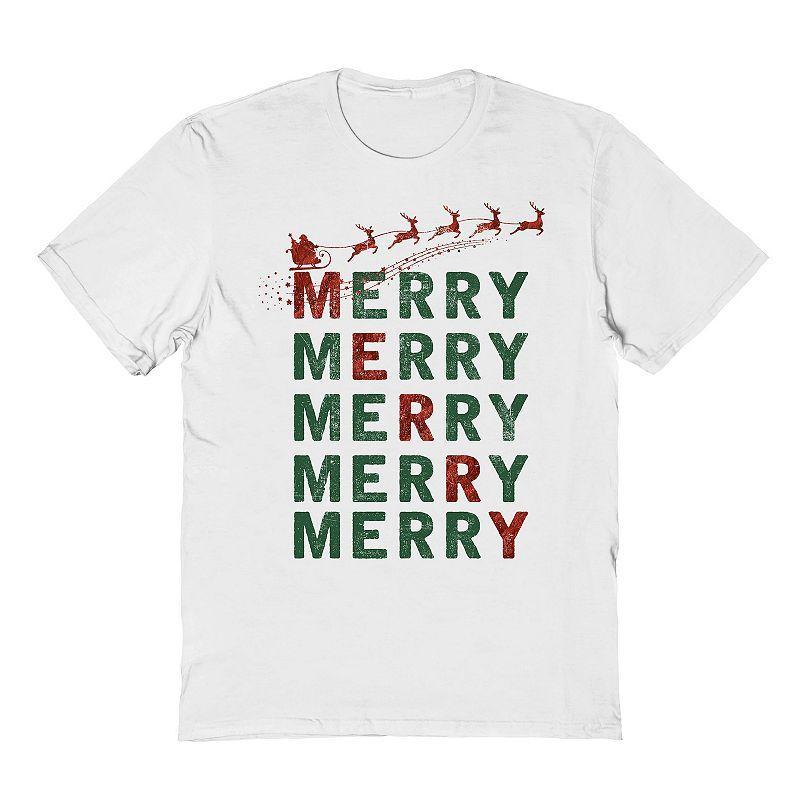 Mens Merry Stack Graphic Tee, Womens Product Image