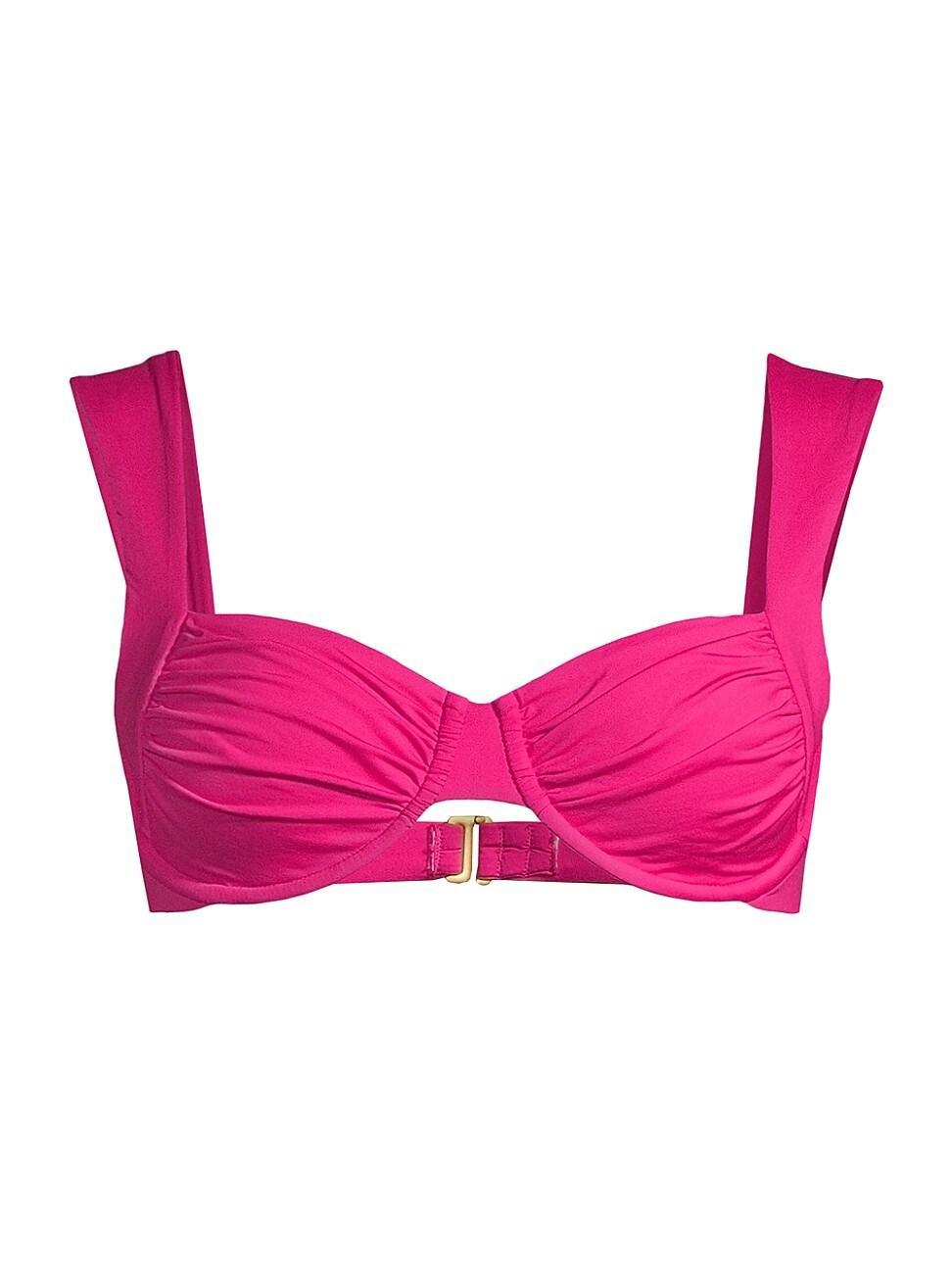 Womens Stella Ruched Bikini Top Product Image