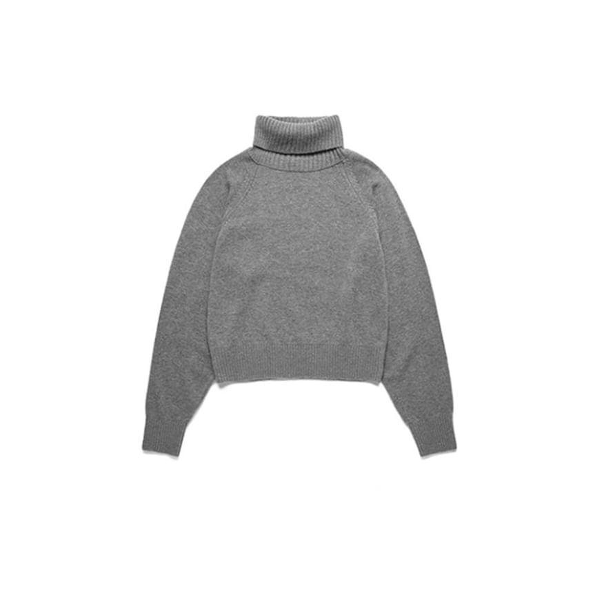 Turtleneck Plain Sweater Product Image