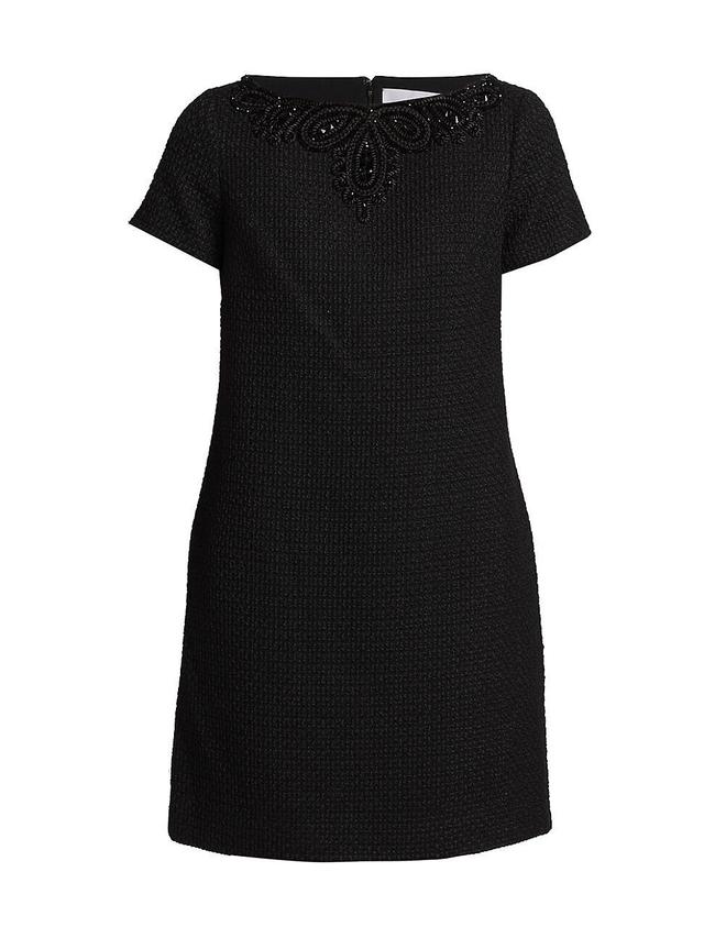 Embroidered Mini Shift Dress Product Image