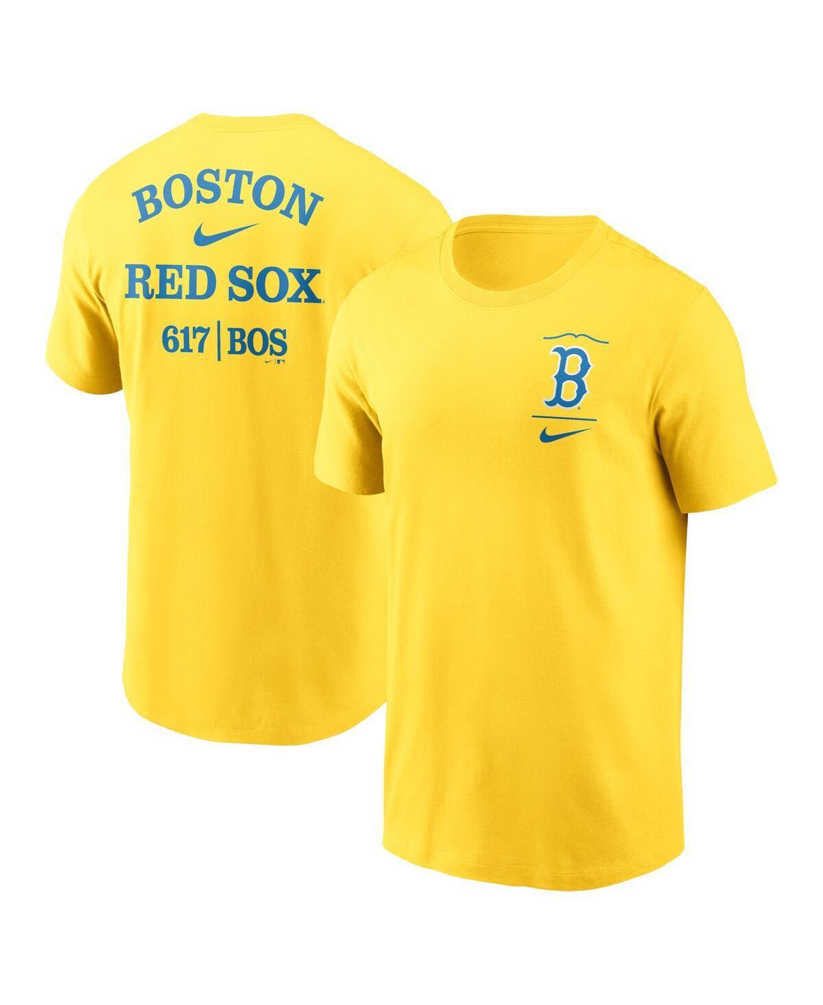 Mens Nike Gold Boston Red Sox City Connect 2-Hit T-shirt Product Image