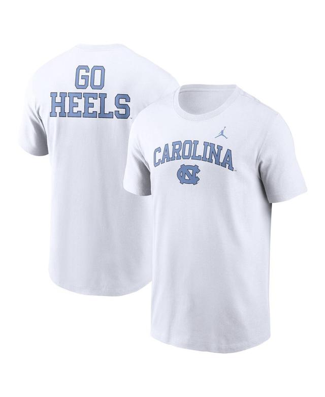 Jordan Mens White North Carolina Tar Heels Blitz 2-Hit T-Shirt Product Image