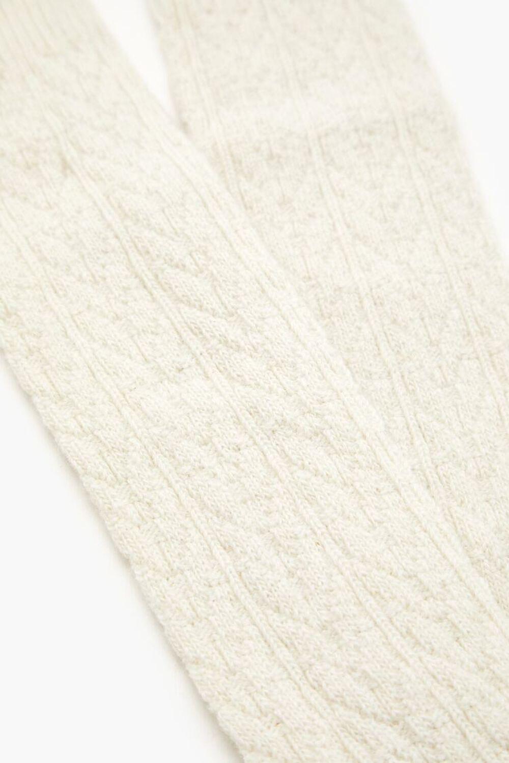 Cable Knit Knee-High Socks | Forever 21 Product Image