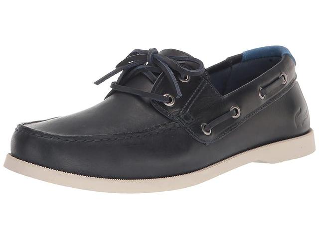 Lacoste Caspian 123 1 (Navy/Off-White) Men's Shoes Product Image