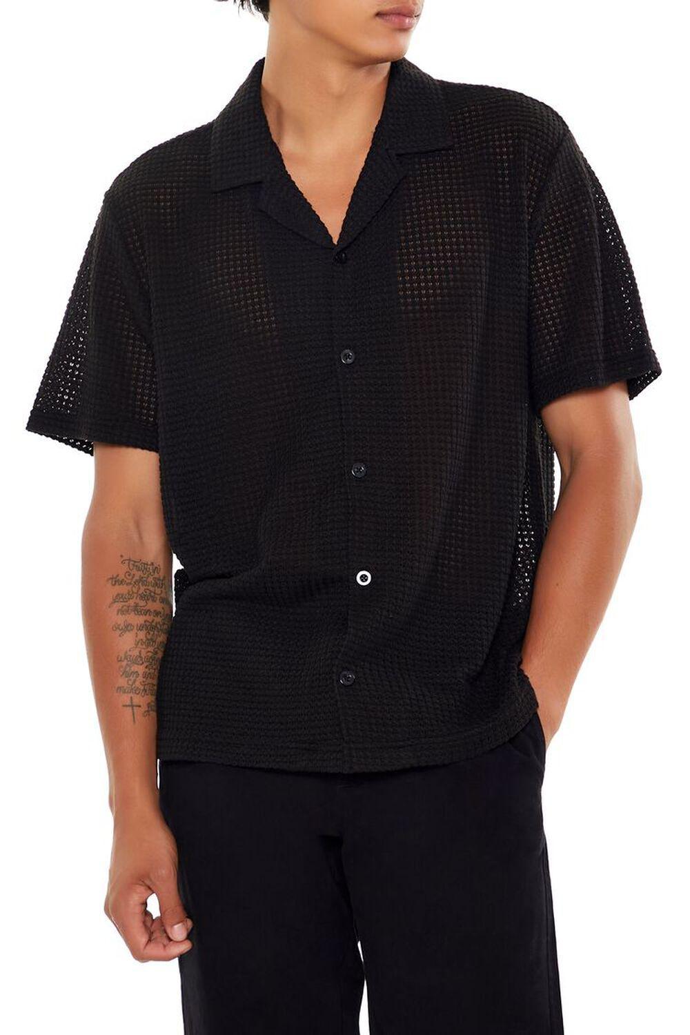 Textured Short-Sleeve Shirt | Forever 21 Product Image