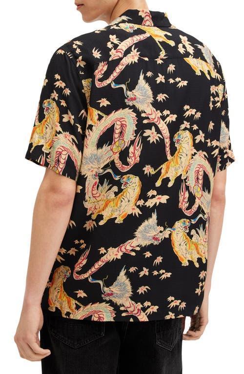 Dragon Relaxed Fit Printed Shirt In Agent Black Product Image