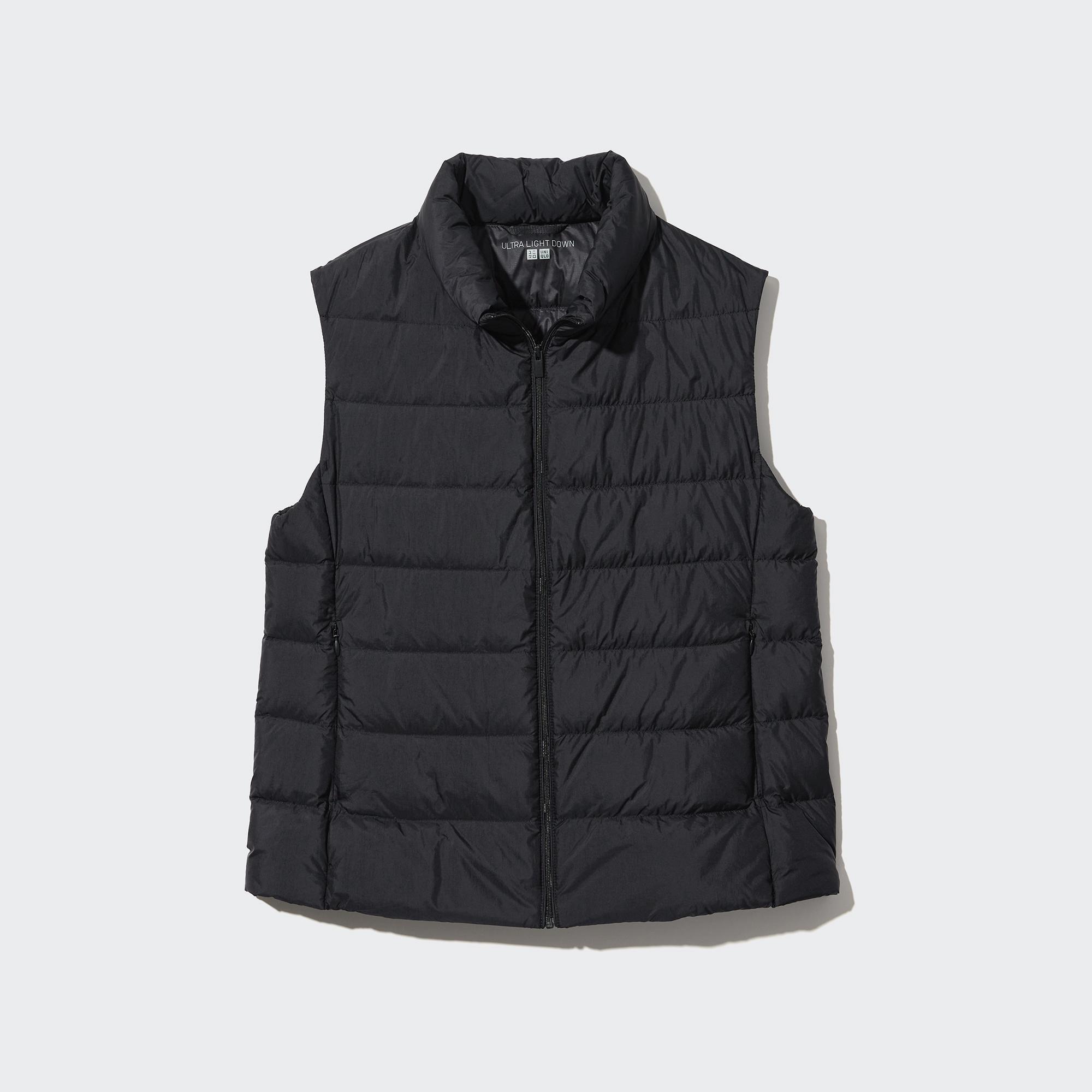 Womens Ultra Light Down Vest with Anti-Static Black Medium UNIQLO US Product Image