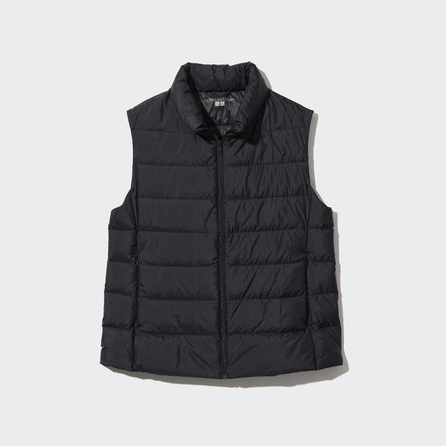 Womens Ultra Light Down Vest with Anti-Static Black XL UNIQLO US Product Image