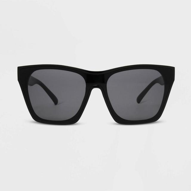 Womens Shiny Recycled Plastic Shield Sunglasses - Universal Thread Product Image