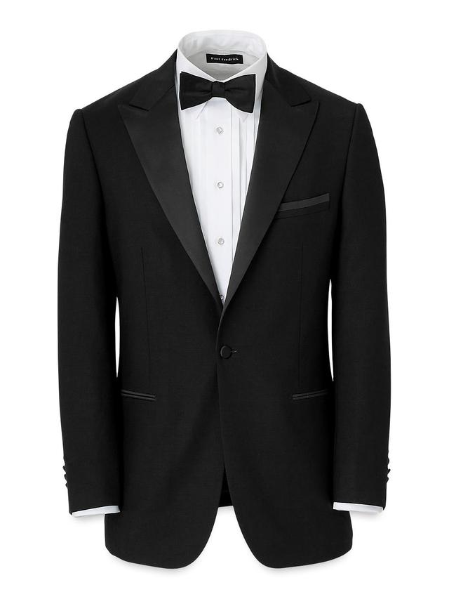 Wool Stretch Single Breasted Peak Lapel Tuxedo Jacket Product Image