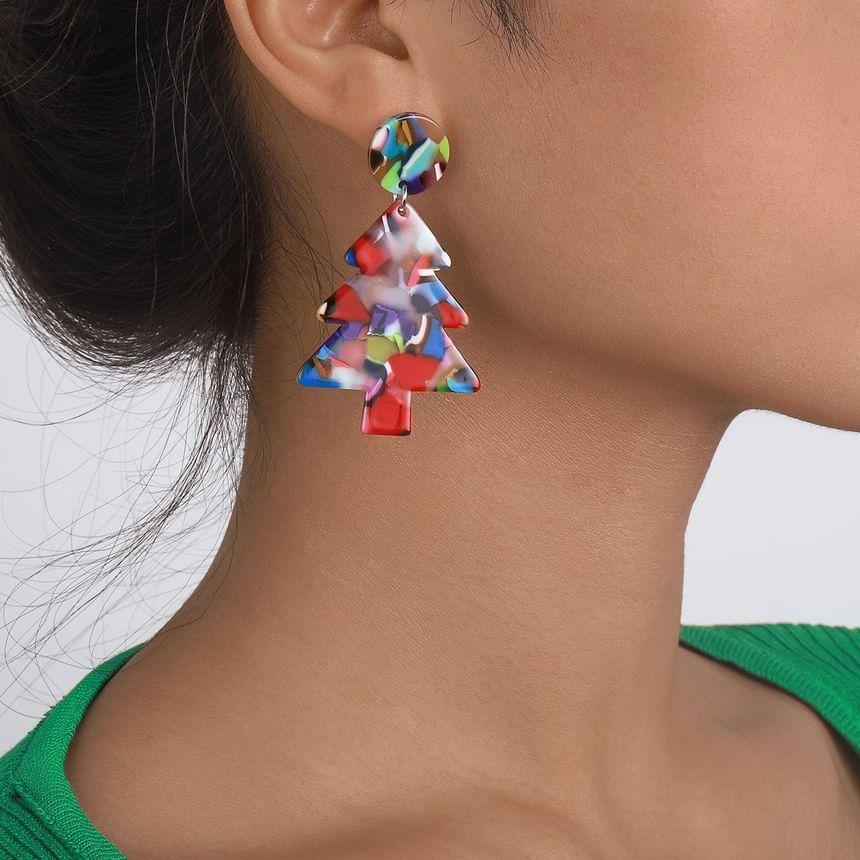 Christmas Tree Drop Earring Product Image