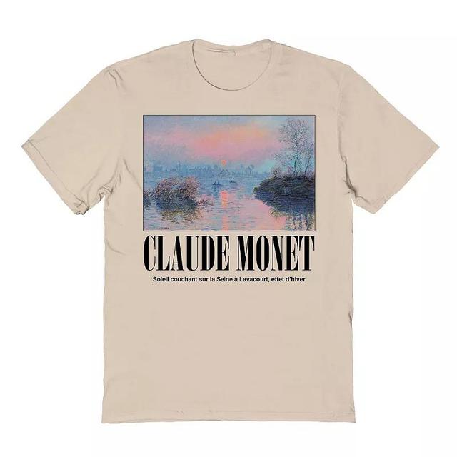 Mens Fine Art - Claude Monet-Soleil Couchant Graphic Tee Product Image