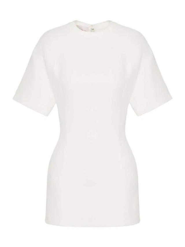 Structured Mini Dress In Ivory Product Image