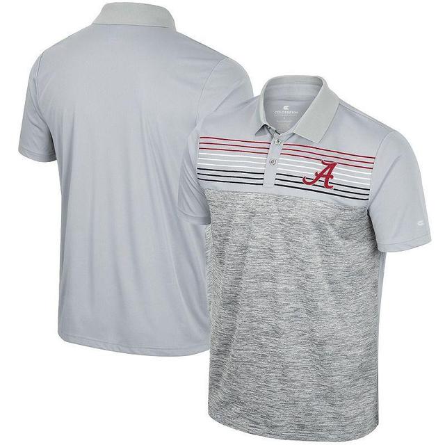 Mens Colosseum Gray Alabama Crimson Tide Cybernetic Polo Product Image