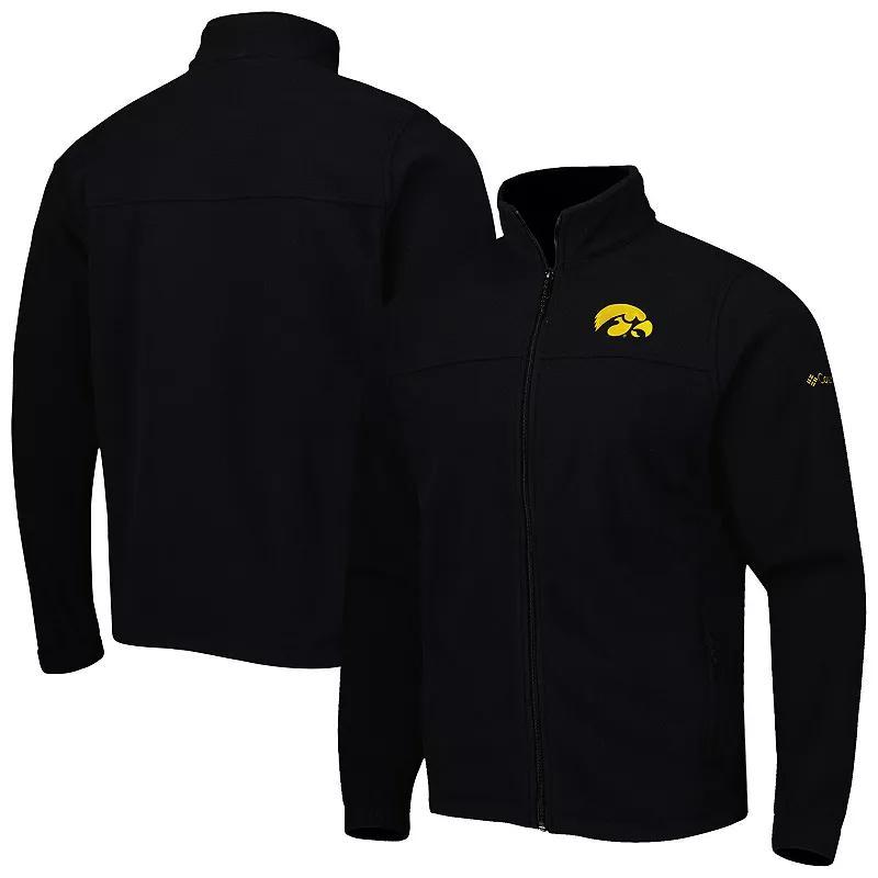 Mens Columbia Black Nebraska Huskers Flanker Iii Fleece Team Full-Zip Jacket - Black Product Image