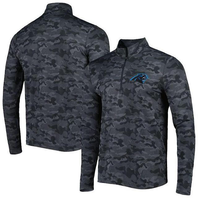 Mens Antigua Carolina Panthers Brigade Quarter-Zip Sweatshirt Product Image