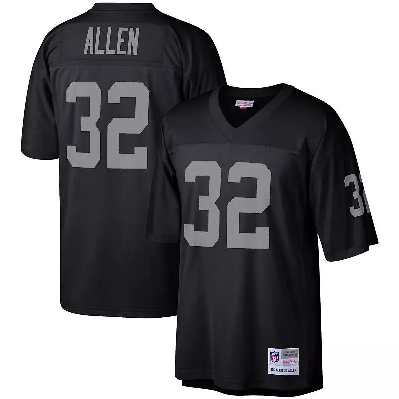 Mens Mitchell & Ness Marcus Allen Black Las Vegas Raiders Legacy Replica Jersey Product Image