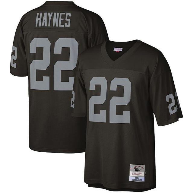 Mens Mitchell & Ness Mike Haynes Black Las Vegas Raiders 1985 Legacy Replica Jersey Product Image