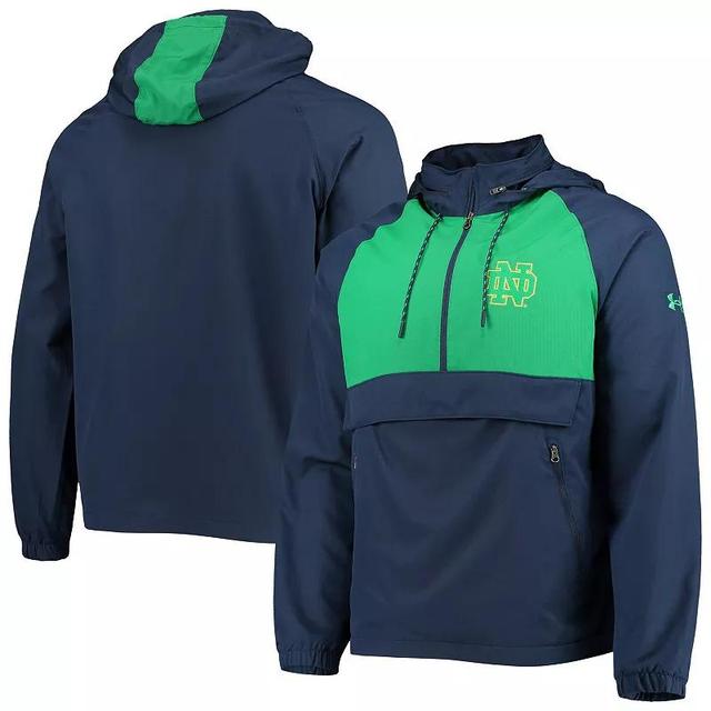 Mens Under Armour Notre Dame Fighting Irish Gameday Anorak Performance Half-Zip Jacket Blue Product Image