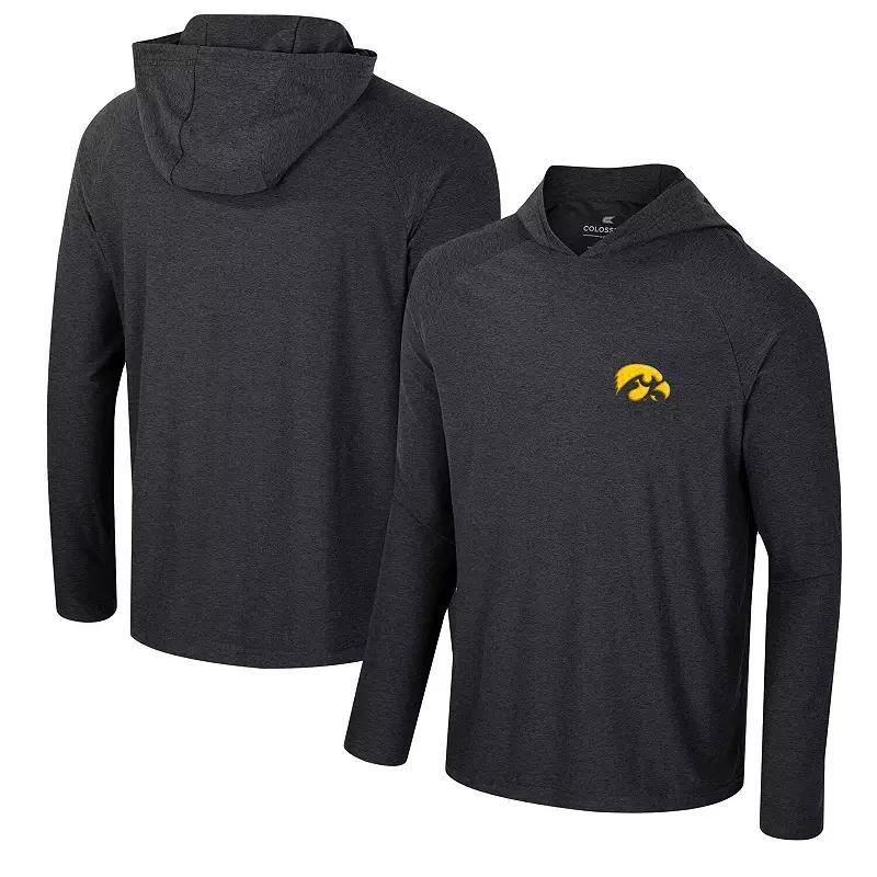 Mens Colosseum Iowa Hawkeyes Cloud Jersey Raglan Long Sleeve Hoodie T-Shirt Product Image