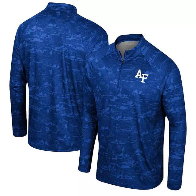 Mens Colosseum Royal Air Force Falcons Carson Raglan Quarter-Zip Jacket Product Image