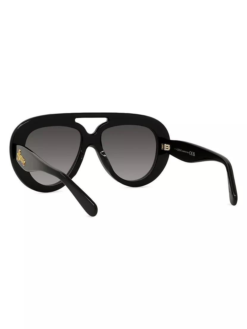 Curvy 55MM Pilot Sunglasses Product Image