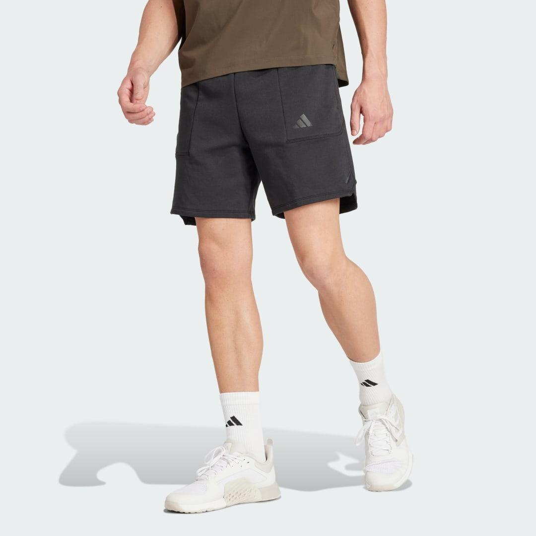 adidas Pump Workout Shorts Shadow Navy S 9 Mens Product Image