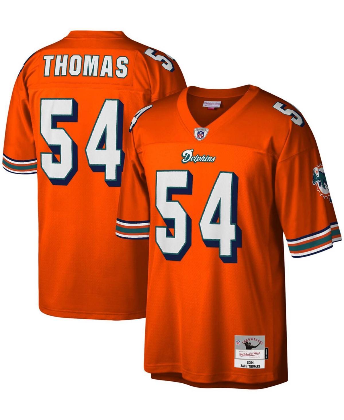 Mitchell & Ness Mens Zach Thomas Miami Dolphins Legacy Replica Jersey - Orange Product Image