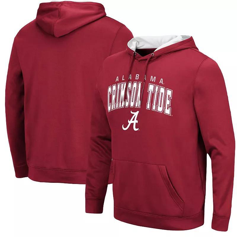 Mens Colosseum Crimson Alabama Crimson Tide ResistancePullover Hoodie Product Image